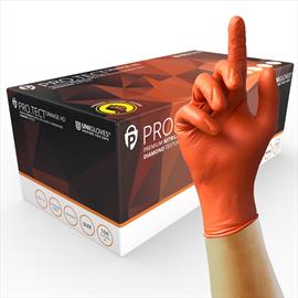 PRO.TECT Orange HD Nitrile Gloves PF 'L'