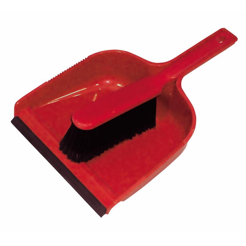 Dustpan & Brush Set Red