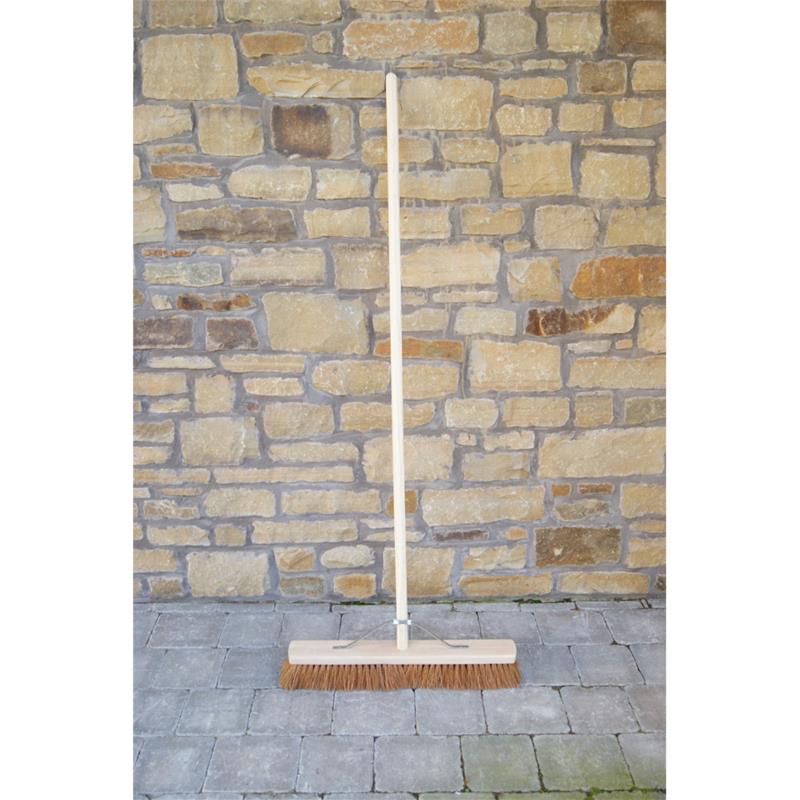 Wooden Broom Complete Soft Bristles 24"